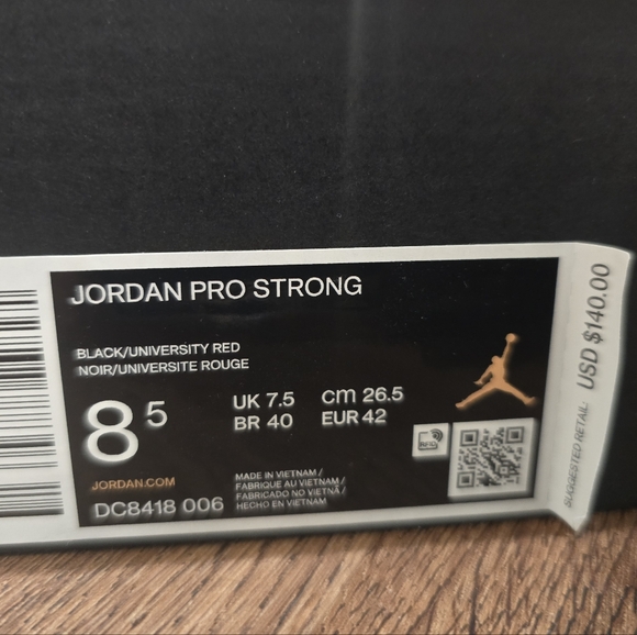 Air Jordan Pro Strong Bred mens 8.5 - Picture 2 of 10